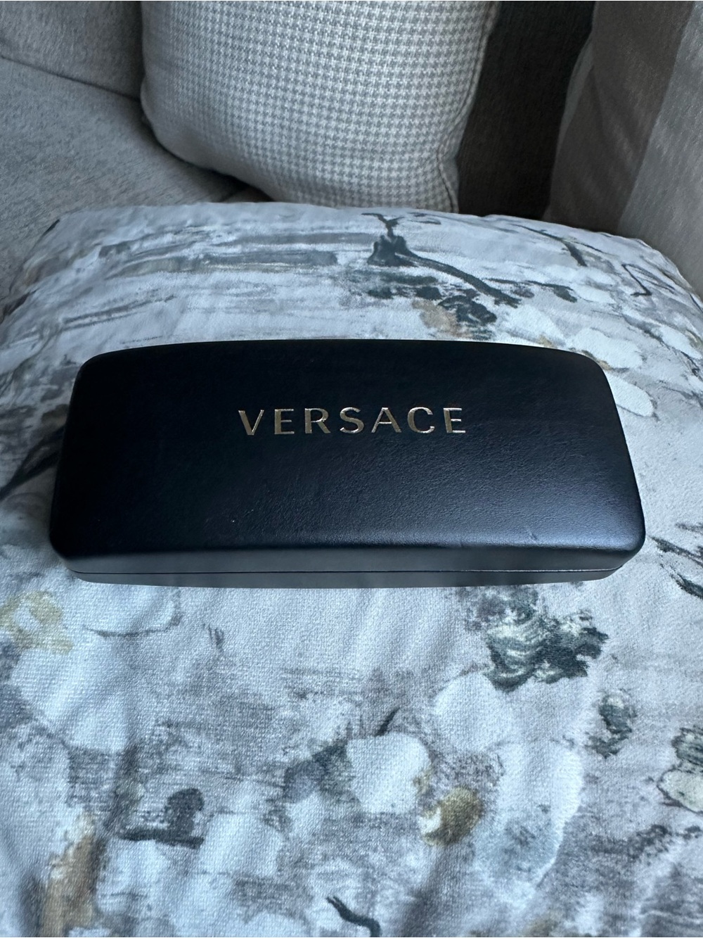 Versace Black Case with Gold Logo